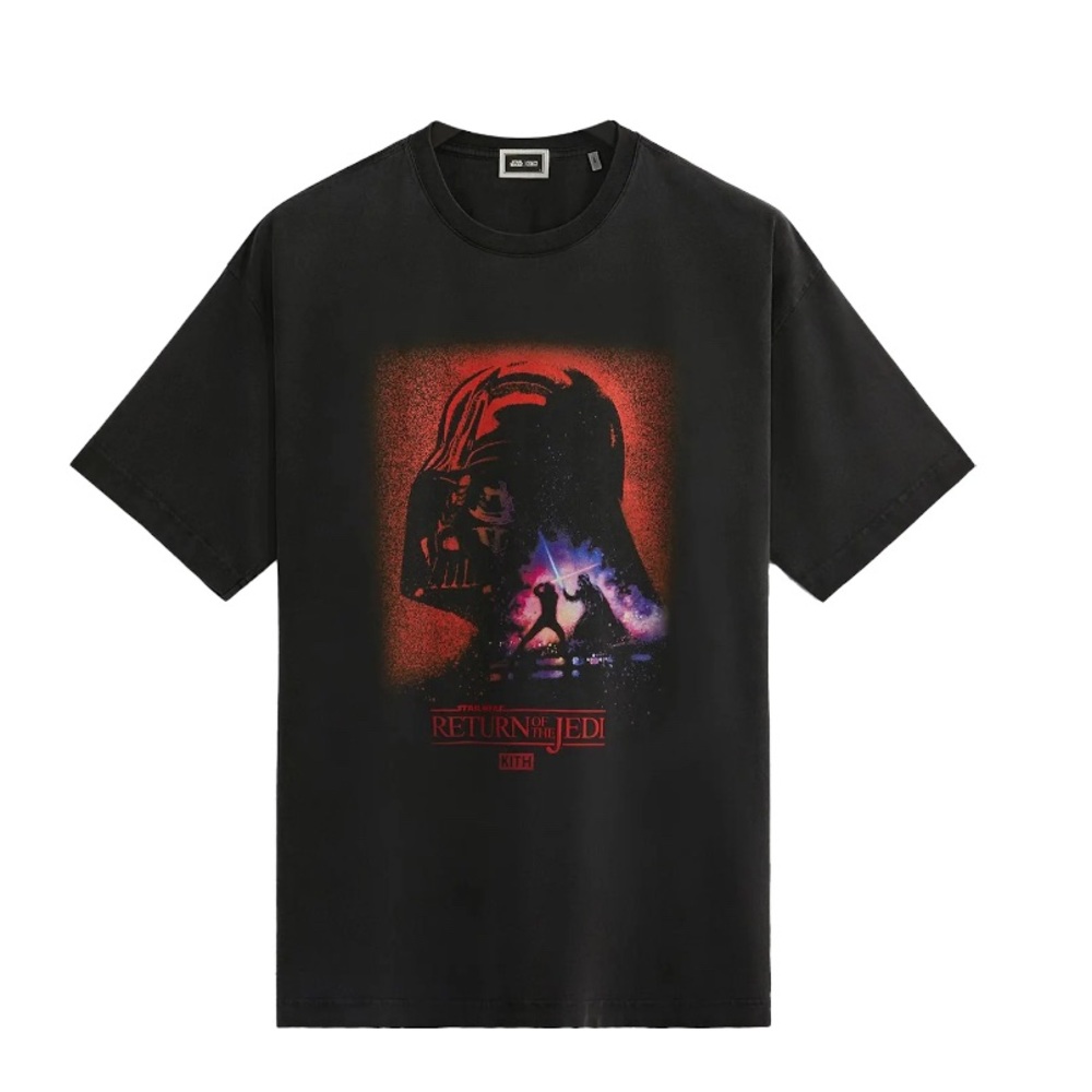 Kith x Star Wars Vader Poster Vintage Tee - Return of the Jedi - Used/Worn Med.